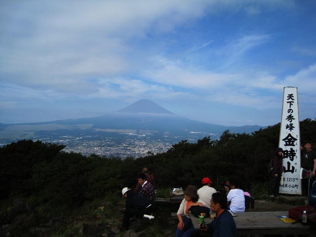 金時山から富士山