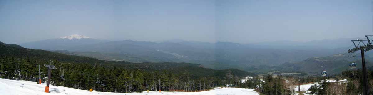 山頂駅のパノラマ