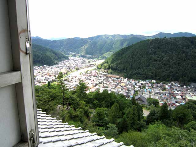 天守閣から長良川