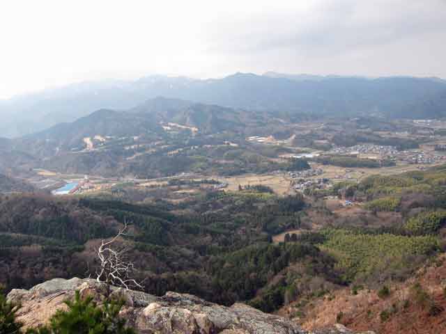 縦走路の西側眺望
